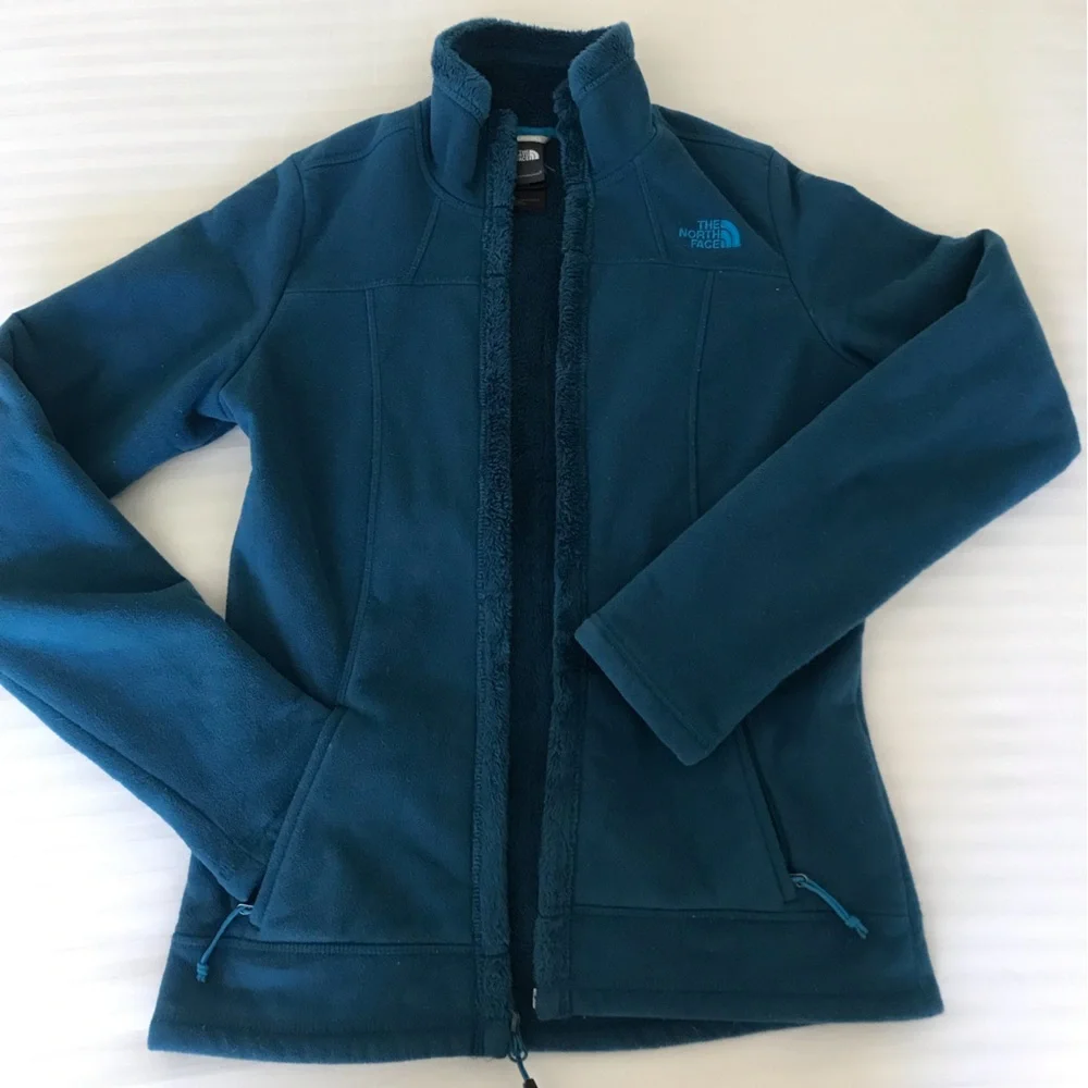 Teal North Face X-small Fitted Fleece - Picture 6 of 8
